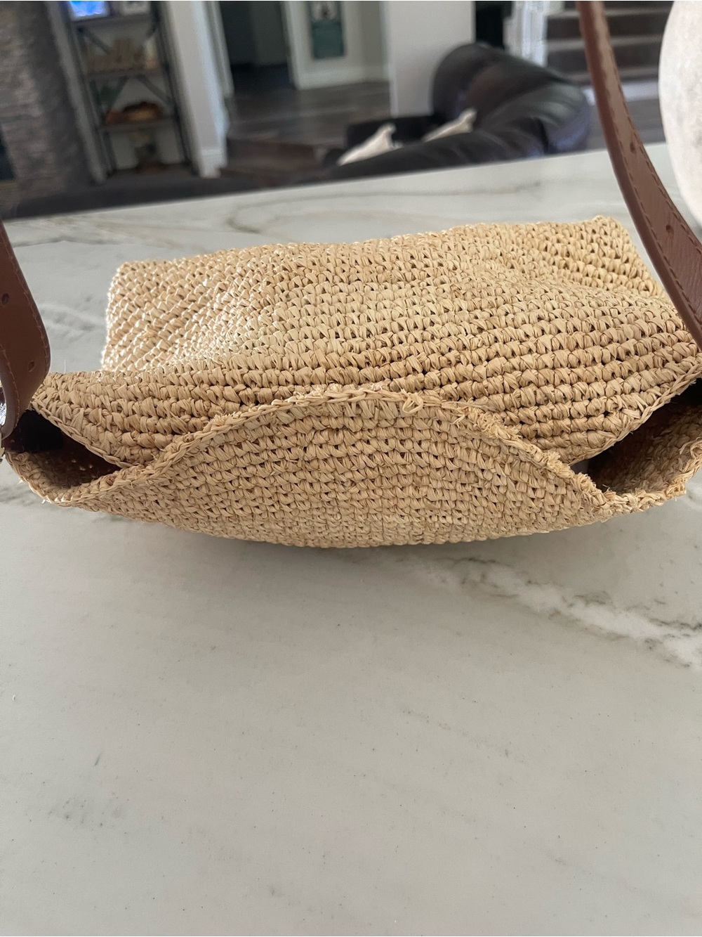 J. Crew Berkeley Small Handknotted Shoulder Bag in Raffia - Picture 5 of 16